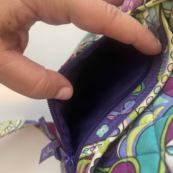 Vera Bradley Heather Purple Green Crossbody Bag - Picture 9 of 14